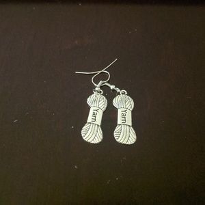 Yarn earrings